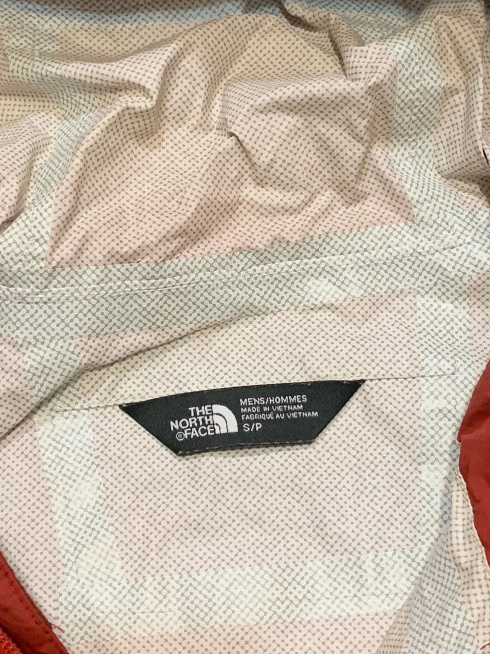 The North Face Red Hooded Rain Shell Jacket